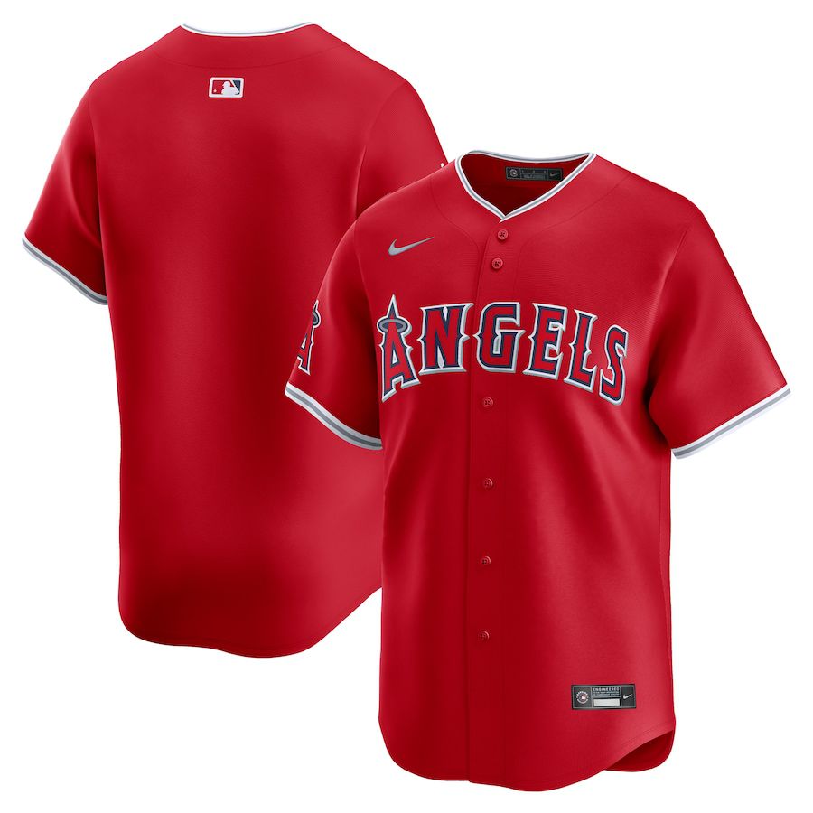 Men Los Angeles Angels Nike Red Alternate Limited MLB Jersey